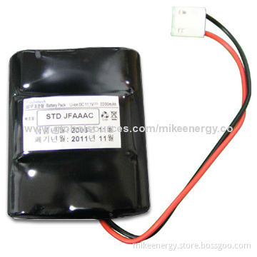 Li-Ion Battery Pack, Available with 11.1V Nominal Voltage
